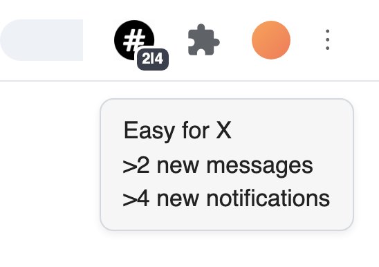 Easy for X - Twitter: Real-time non-intrusive notifications in the App icon