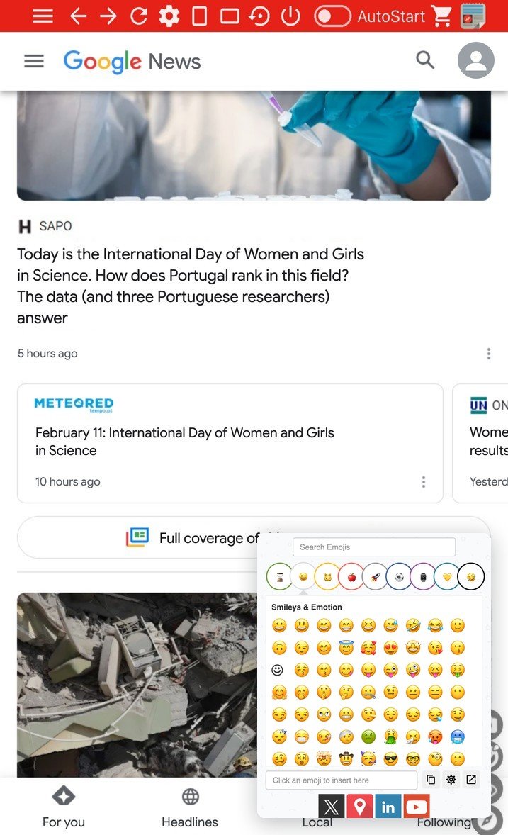 News Hub Kiosk: Emoji Keyboard