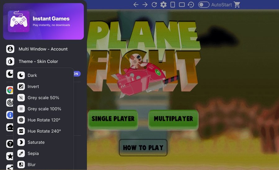 Instant Games: Theme - Skin Color and Dark Mode