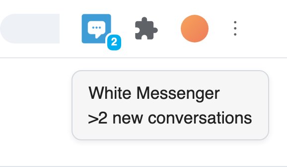 White Messenger for Teams: Real-time non-intrusive notifications in the App icon