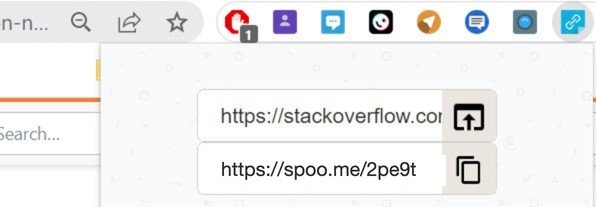 URL Shortener Plus: Non-intrusive in the App icon