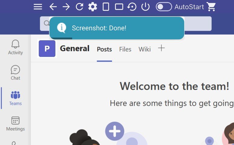 Work Hub for Teams: Window Screenshot