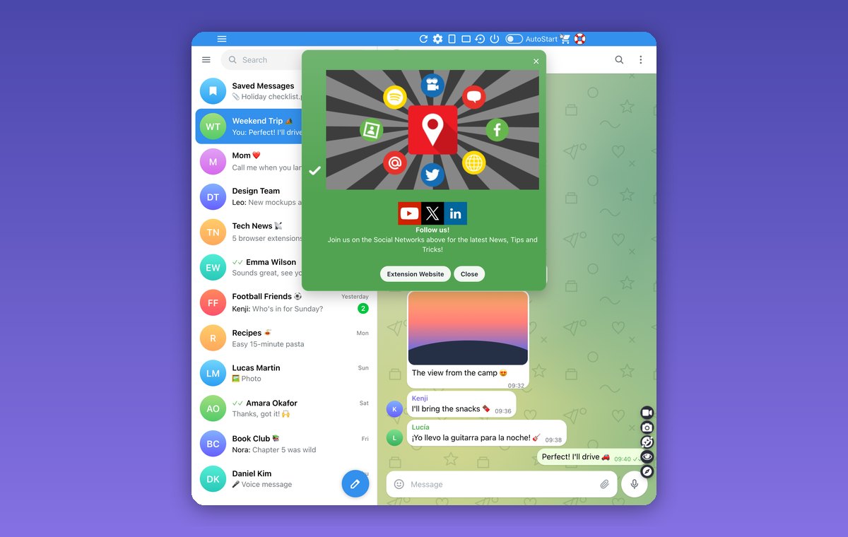 No pop-ups or promotions